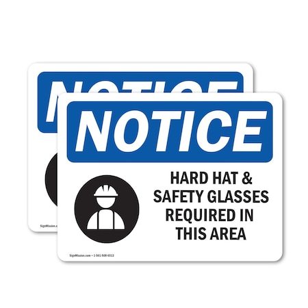 Signmission 5 in Height, 7 in Width, Vinyl Decal, Rectangle OS-2PACK-NS-D-57-L-15787